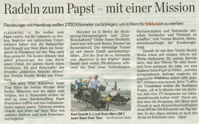 Hamburger Abendblatt 28.07.2015