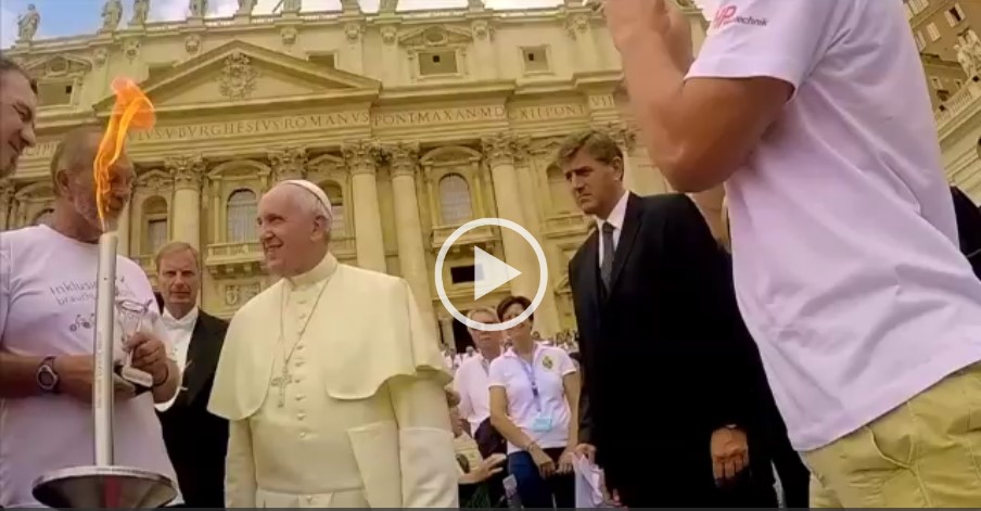 Segnung von Papst Franzikus