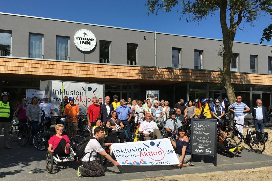 Etappenstart Nordhorn - Vom MoveInn in Richtung Niederlande