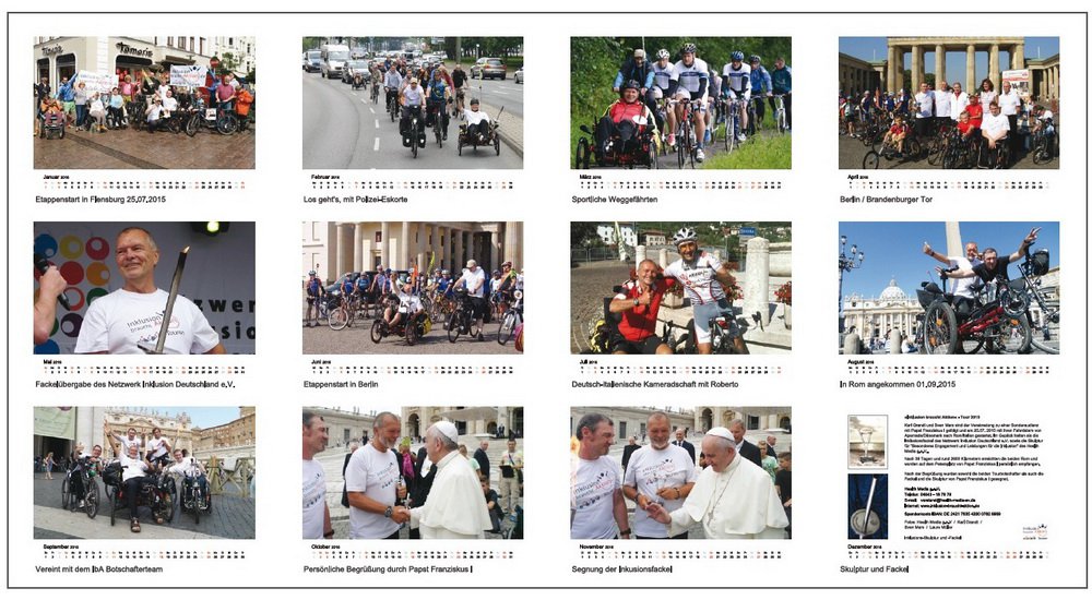 Inklusion braucht Aktion Kalender 2016 Inklusion braucht Aktion Kalender 2016