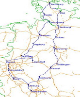 Streckenplan Tour 2007 
