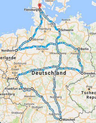 Radtour 2017 - Quer durch Deutschland
