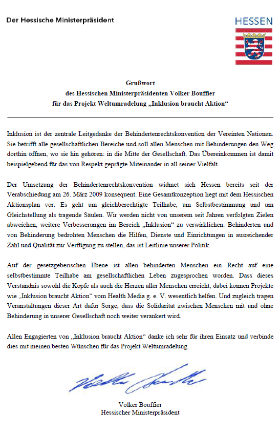 Hessen Statement Ministerpräsident Volker Bouffier