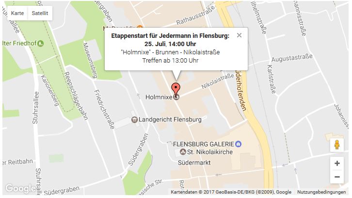 Etappenstart für Jedermann in Flensburg: 25.07
