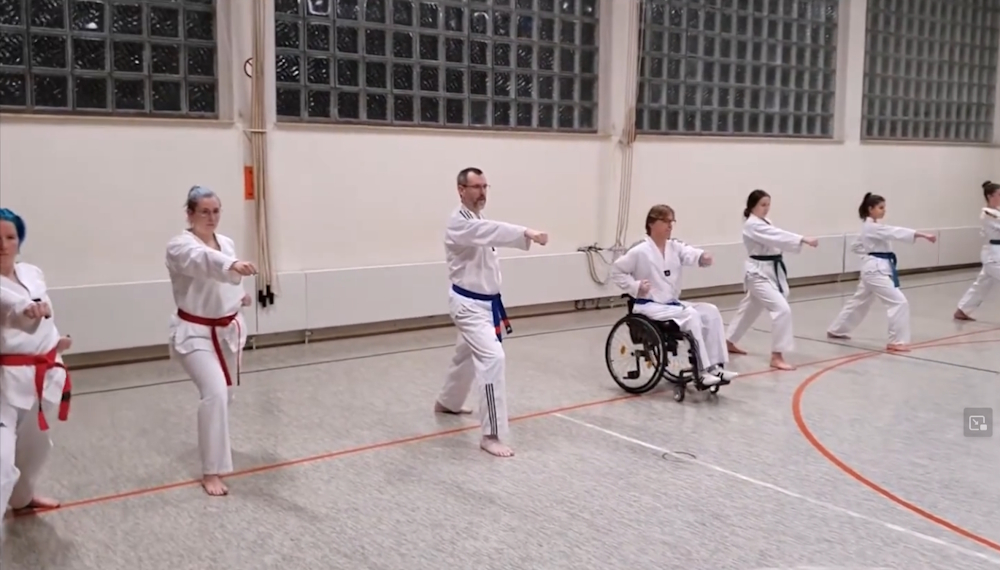 Tiefer Block im Taekwondo - Area Makki