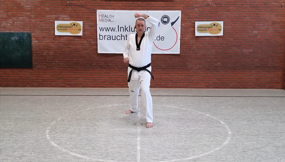 Hoher Block im Taekwondo - Olgul Makki