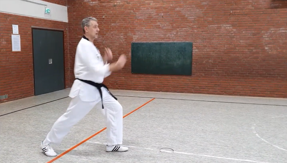 Taekwondo Kombination - Ap Chagi + Olgul Dungjumok Ap Chigi + Momtong An Makki